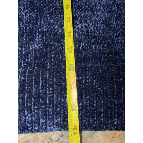 LOFT Blue Chenille Longline Sweater Soft Cozy Pullover Size M - Picture 3 of 5